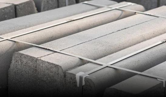 Stacked mild-steel billets